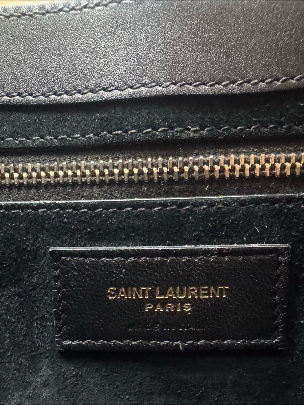 Saint Laurent Black Leather Shoulder Bag 5 à 7 - Picture 5 of 6